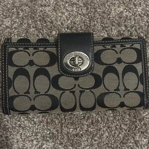 Vintage Coach Canvas Wallet